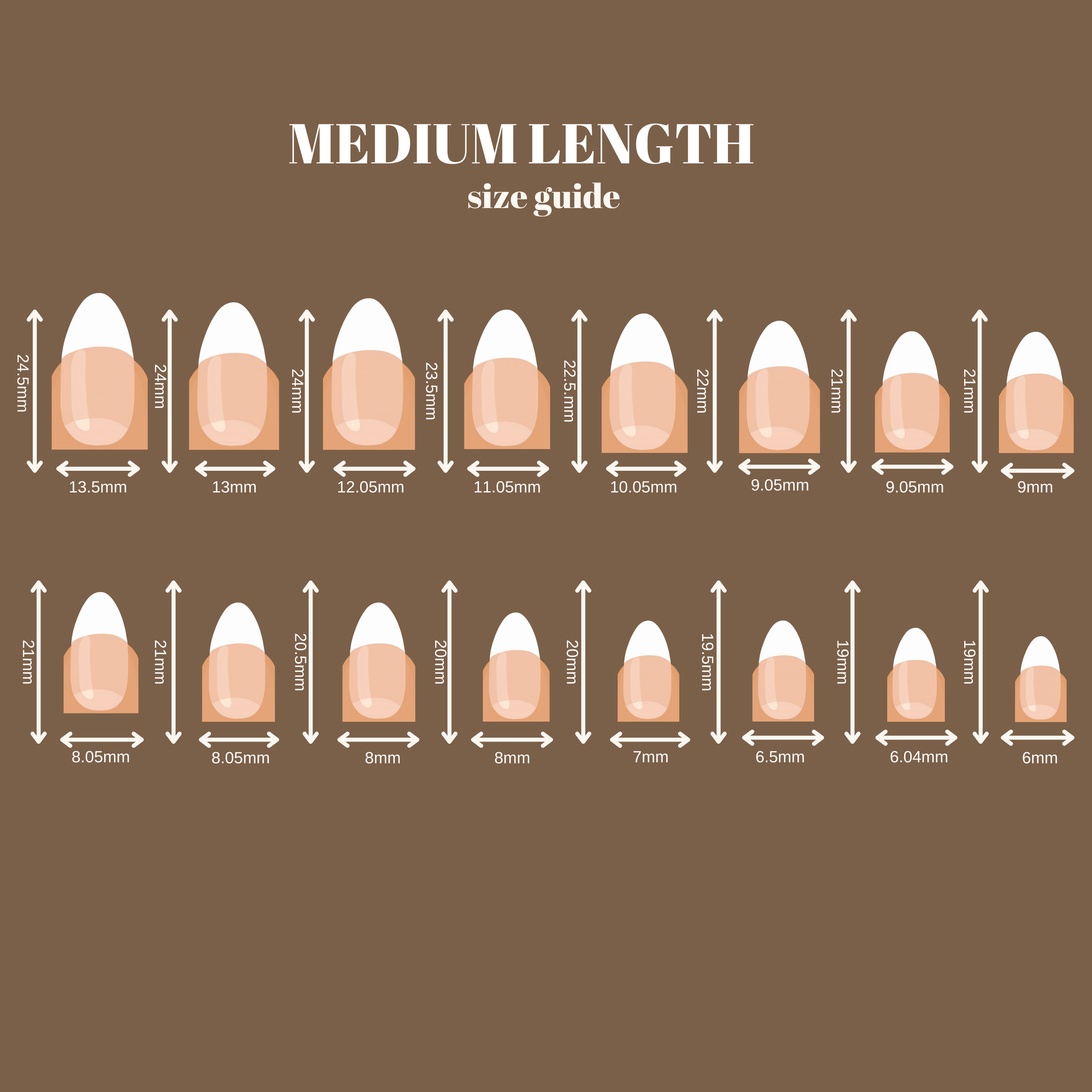 Sizing Kit for Press Ons