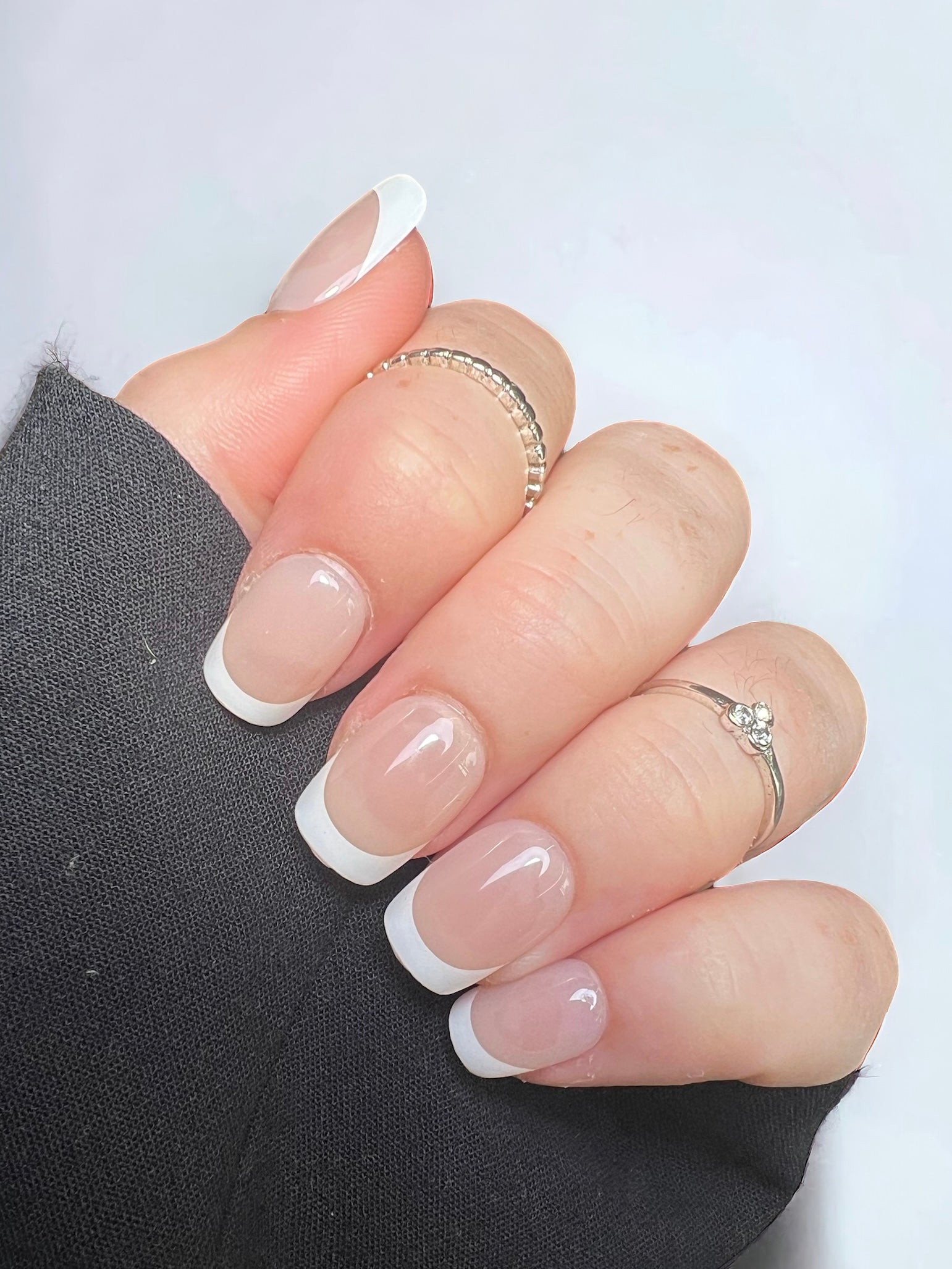 White French Nude | Xtra Short Square – Moosh Beauty & Nails